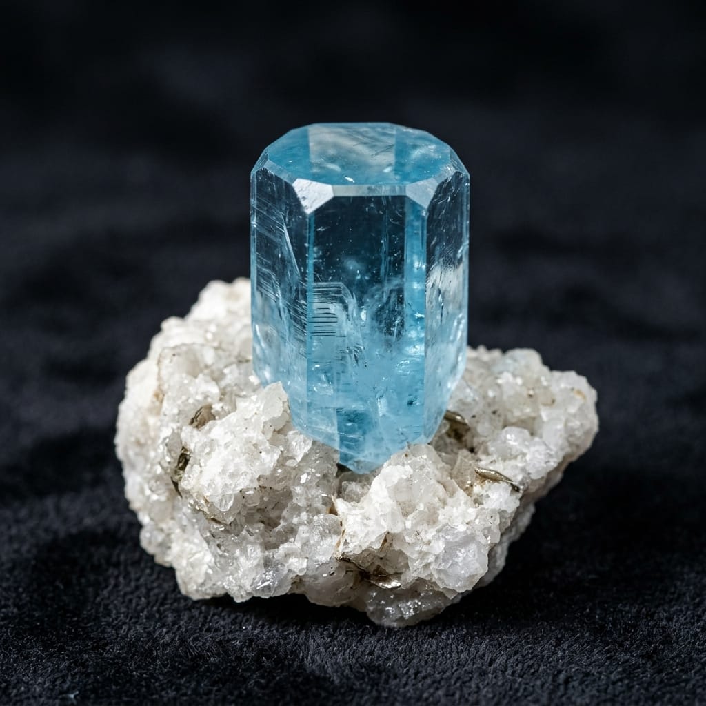 Aquamarine + Garnet Royal Duo stone 1